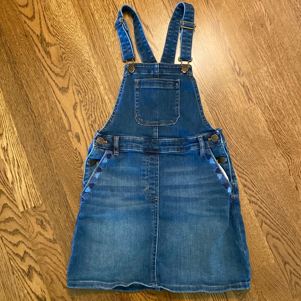 Crewcuts jean overall jumper, size 8